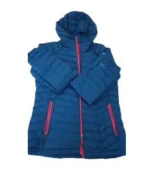 Jaqueta feminina com capuz Omni Heat azul - Columbia