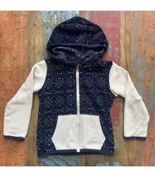 Blusa de fleece com capuz infantil 